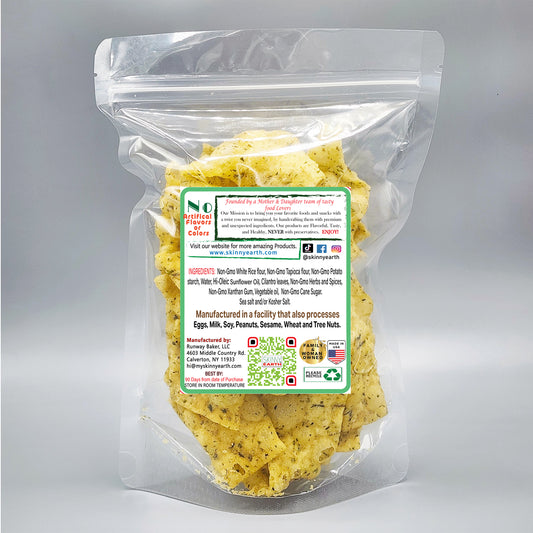 Gluten Free Flavorful Cilantro Crisps