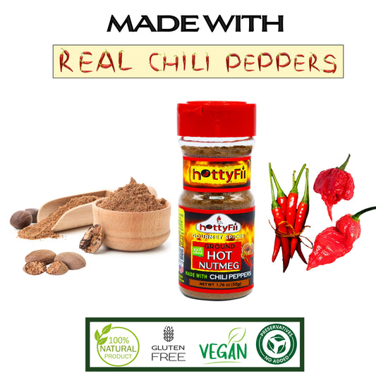 Hot Ground Nutmeg Powder 1.76 OZ