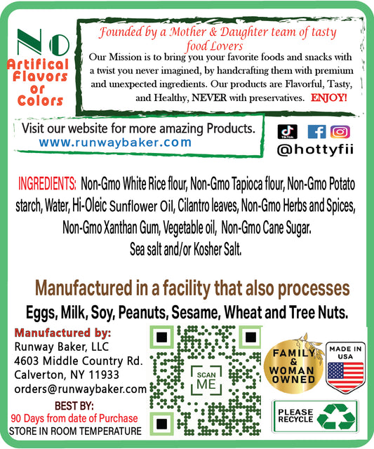 Gluten Free Flavorful Cilantro Crisps