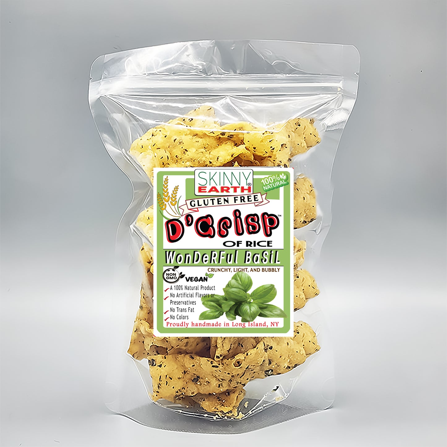 Gluten Free Wonderful Basil Crisps