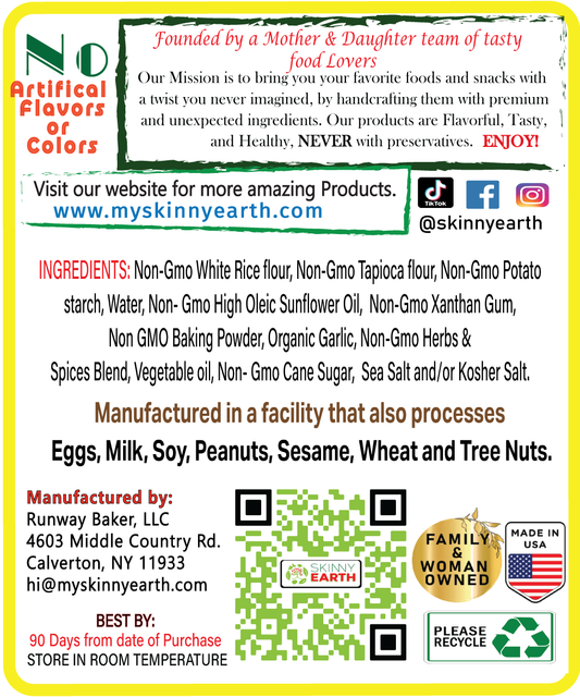 Gluten Free Savory Garlic Crisps