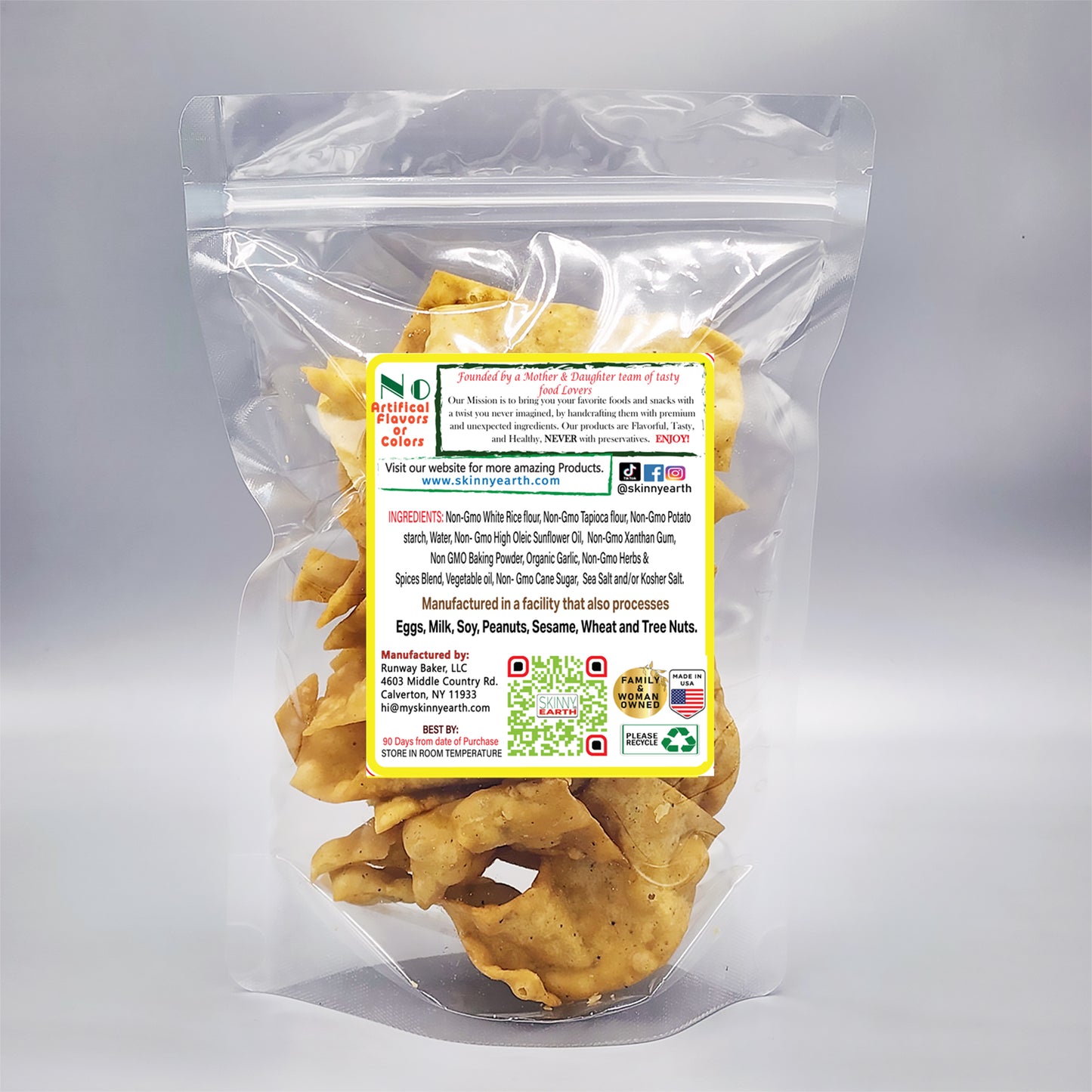 Gluten Free Savory Garlic Crisps