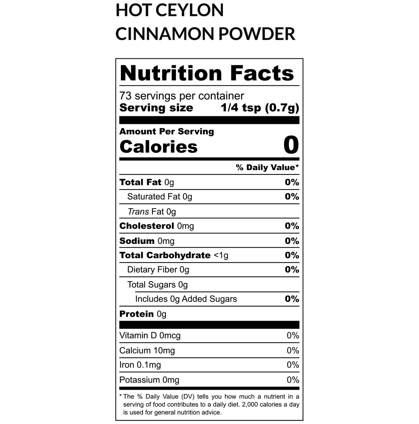 Hot Cyelon Cinnamon Powder 1.76 OZ