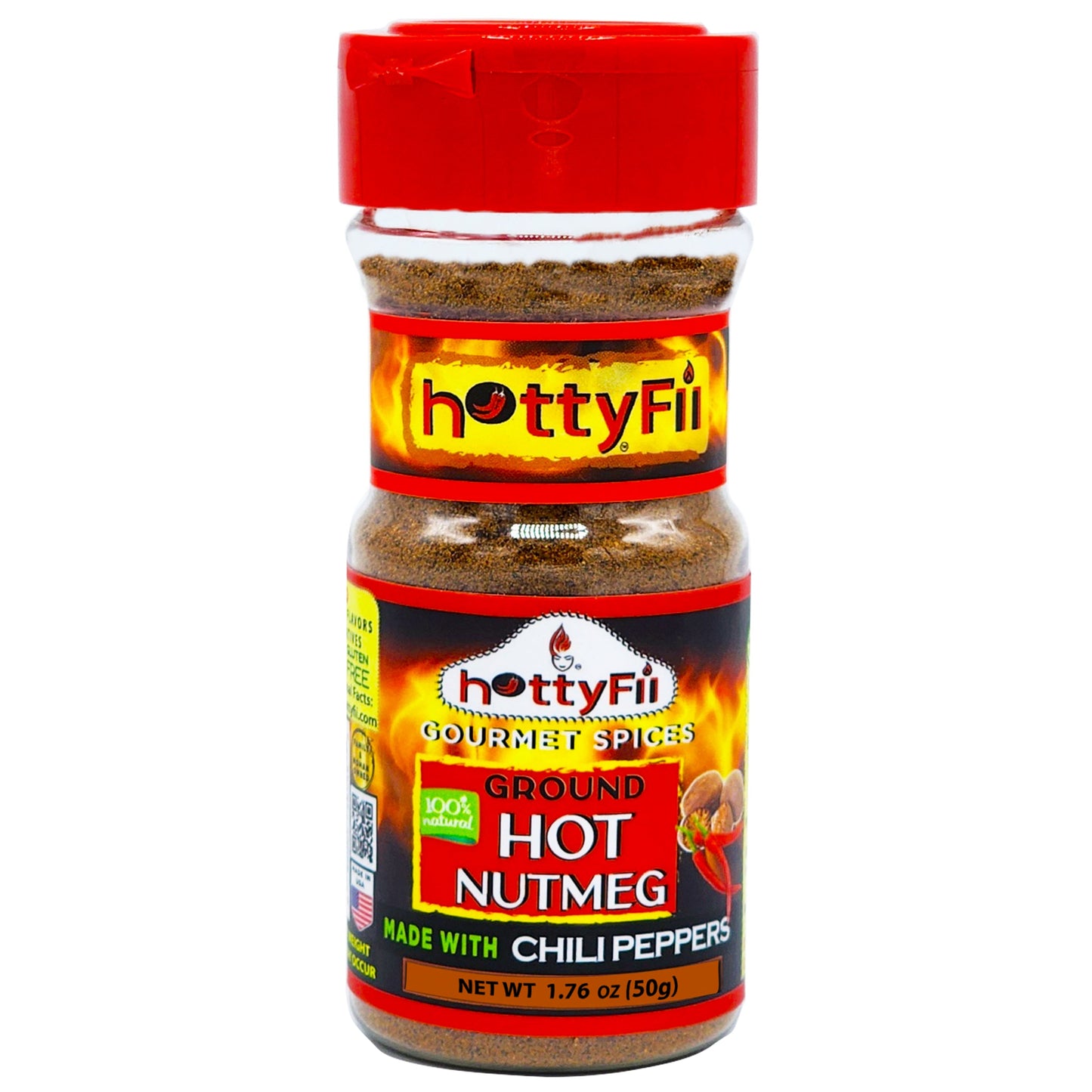 Hot Ground Nutmeg Powder 1.76 OZ