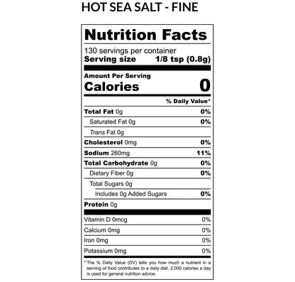 Hot Sea Salt 3.9 OZ