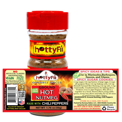 Hot Ground Nutmeg Powder 1.76 OZ
