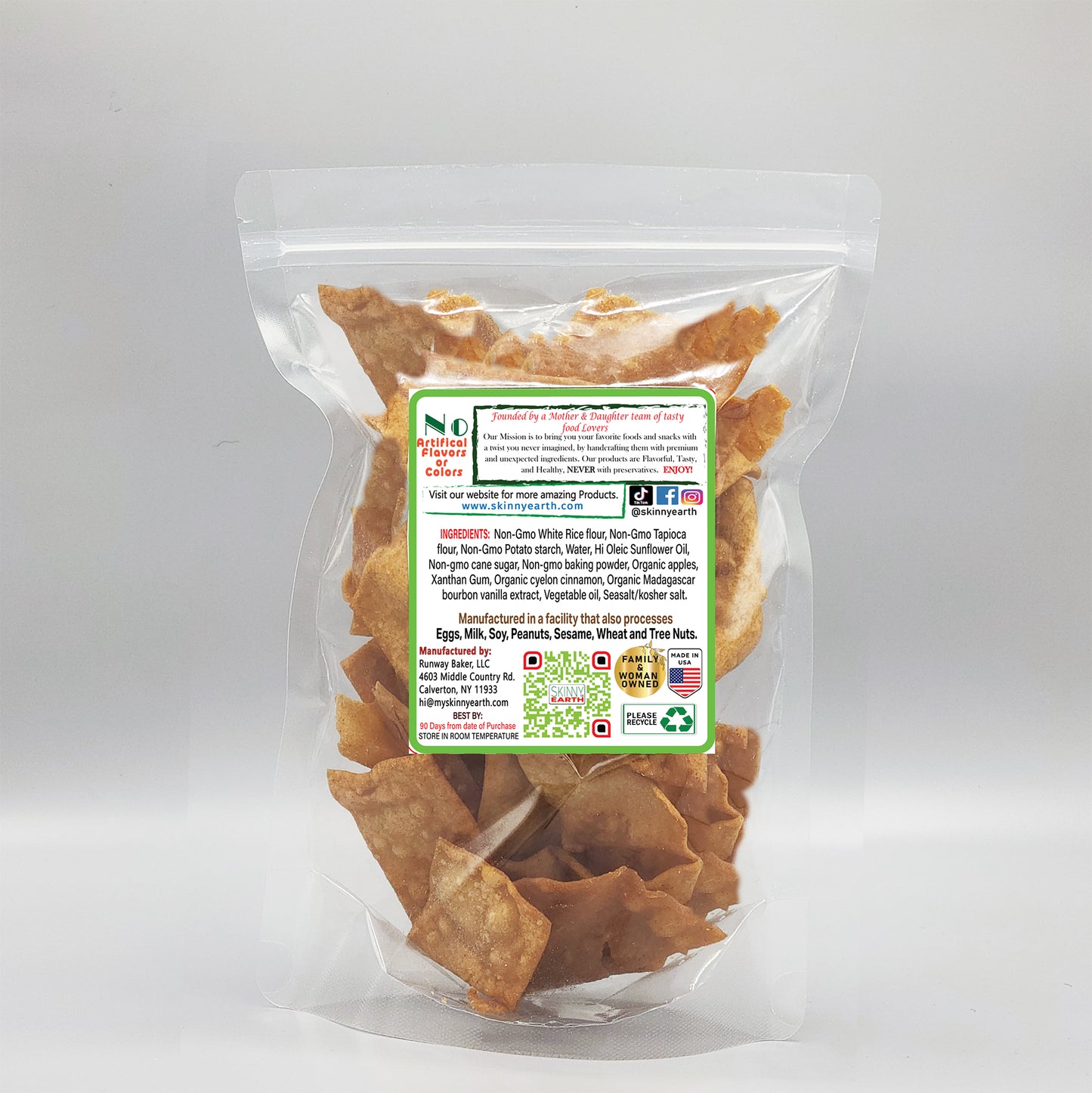 Gluten Free Apple Cinnamon Crisps