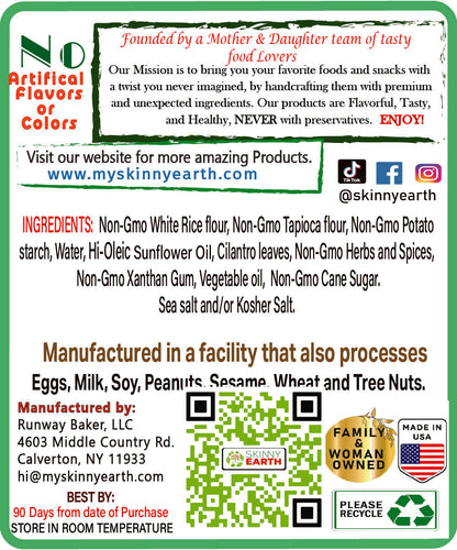 Gluten Free Flavorful Cilantro Crisps