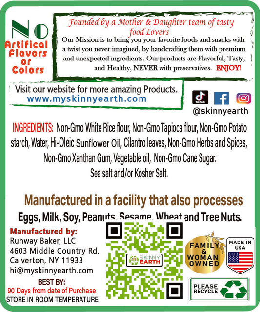 Gluten Free Flavorful Cilantro Crisps