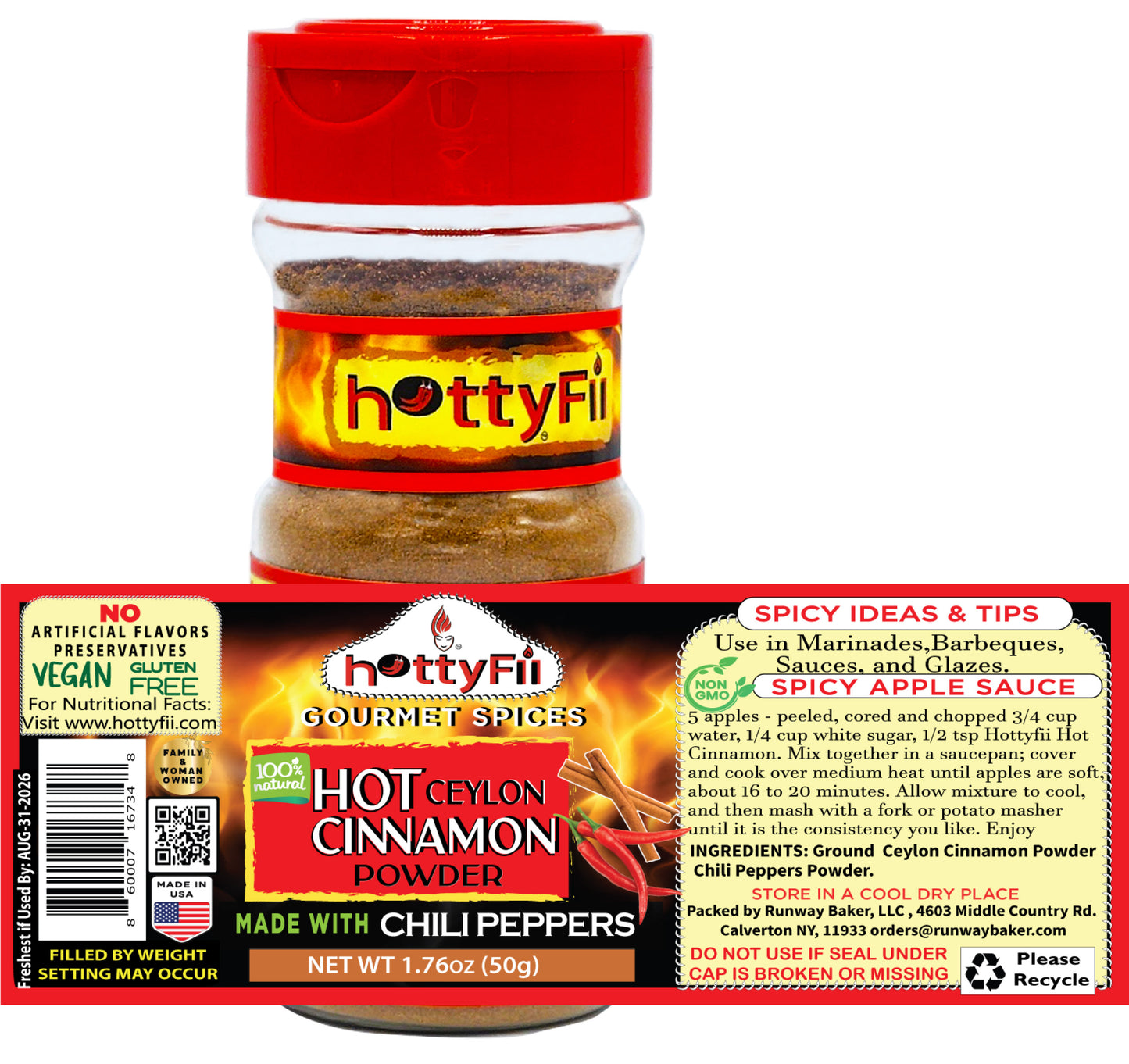Hot Cyelon Cinnamon Powder 1.76 OZ